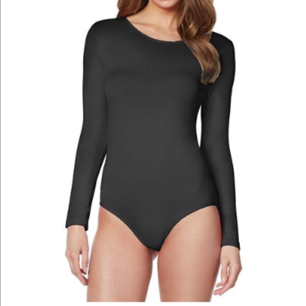 Black long sleeve body suit